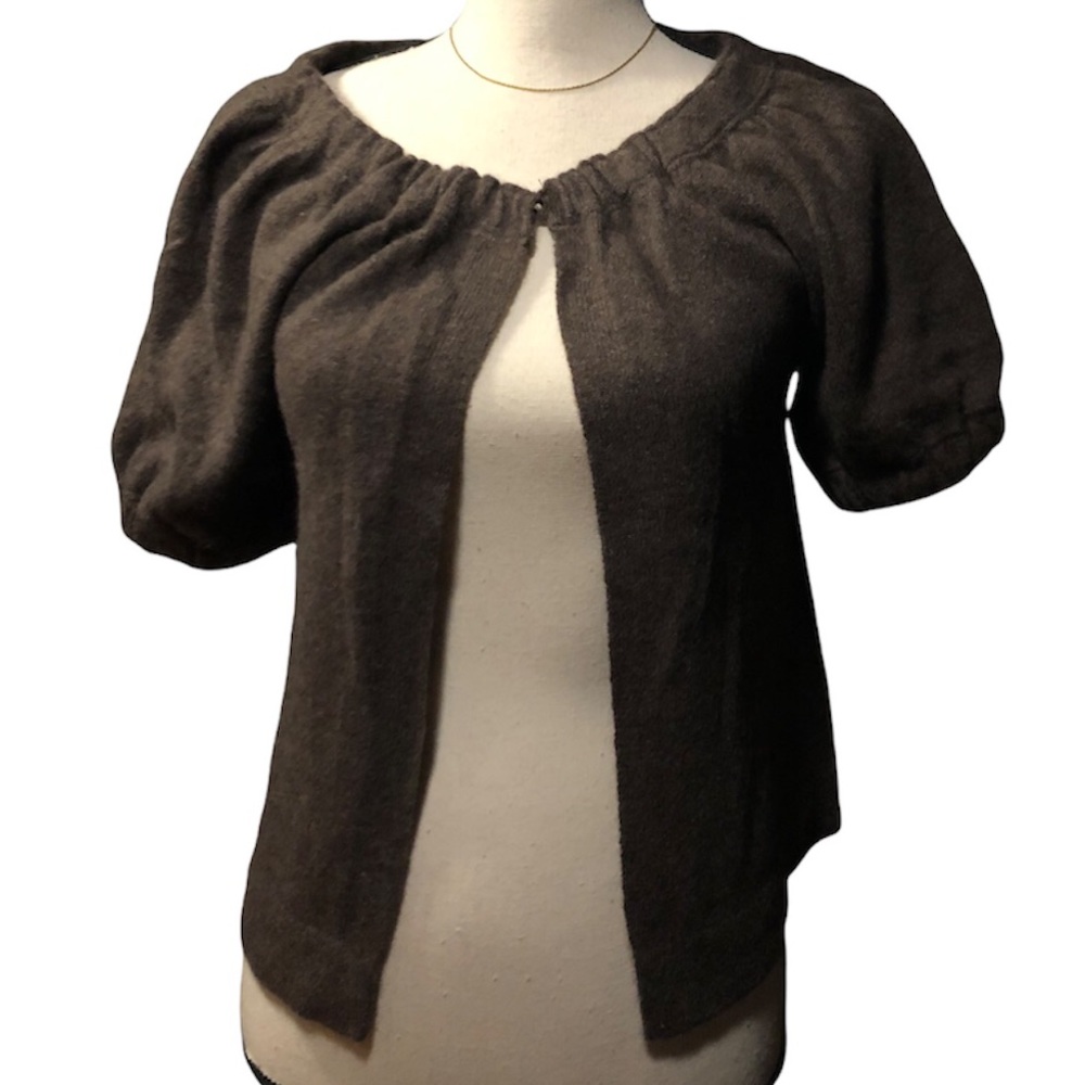 Cashmere Short Sleeve Cardigan Sweater Shrug by Cynthia Rowley
